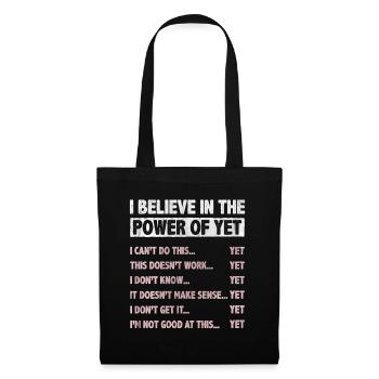 Motivate Inspire Encouragement Positivity Slogan - Tote Bag - black - Front