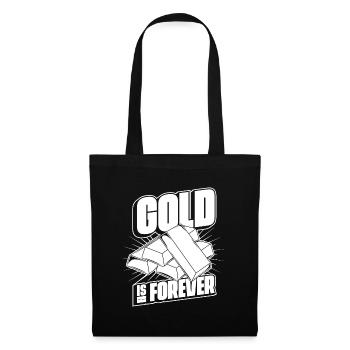 Mine d’or minière - Sac en tissu - noir - Devant