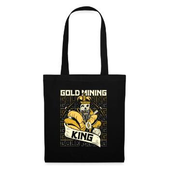 Mine d’or minière - Sac en tissu - noir - Devant