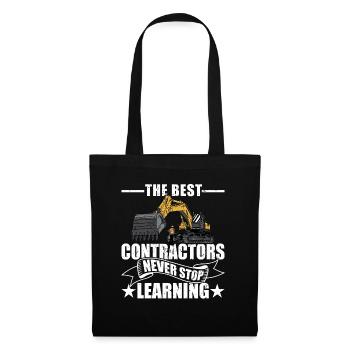 The Best Contractors Never Stop Learning Handyman - Tote Bag - black - Front