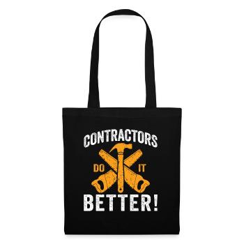 Contractors Do It Better Construction Handyman - Tote Bag - black - Front