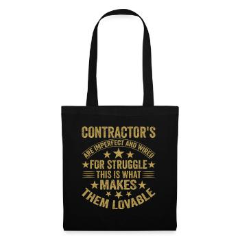 General Contractor Construction Handyman Builder - Tote Bag - black - Front