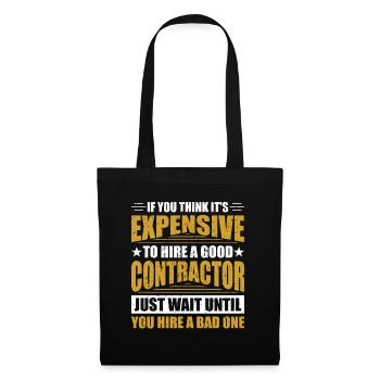General Contractor Construction Handyman Builder - Tote Bag - black - Front