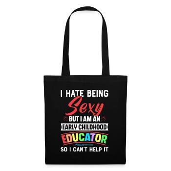 Enseignante en éducation de la petite enfance - Sac en tissu - noir - Devant