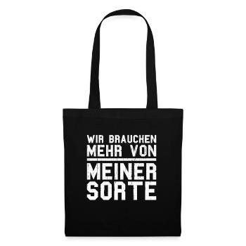 Sarkusmus Spruch Schwarzer Humor Lustiges Ironie - Stoffbeutel - Schwarz - Vorne