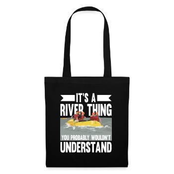 Rafting White Water Canoe Kayak - Tote Bag - black - Front