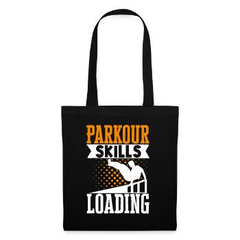 Parkour Freerunning Traceur - Stoffbeutel - Schwarz - Vorne
