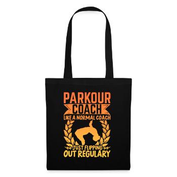 Parkour Freerunning Traceur - Stoffbeutel - Schwarz - Vorne