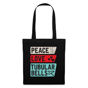 Peace Love Tubular Bells Joueurs - Sac en tissu - noir - Devant