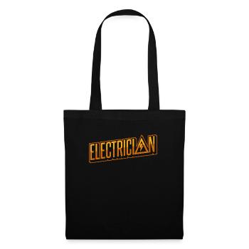 Électricien Ingénieur électricien Technicien en électronique - Sac en tissu - noir - Devant