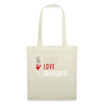 Peace Love Tarogato Musical Instrument - Stoffbeutel - Natur - Vorne