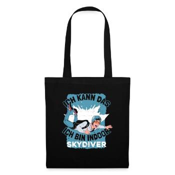 Parachutisme intérieur - Sac en tissu - noir - Devant