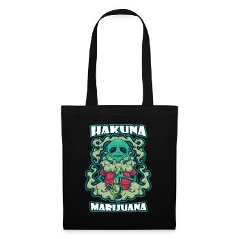 Hakuna Marijuana Funny Weed Smoking Pothead THC - Stoffbeutel - Schwarz - Vorne