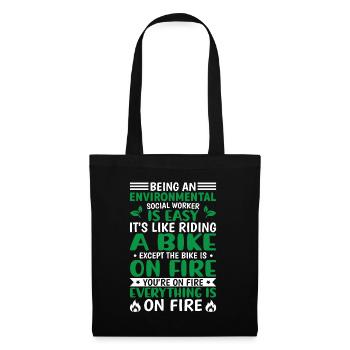 Environmental Social Worker Job Environmentalist - Tote Bag - black - Front