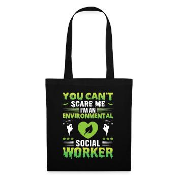 Emploi de travailleur social environnementaliste Environnementaliste - Sac en tissu - noir - Devant