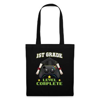 1st Grade Level Complete Elemenatary Graduation - Tote Bag - black - Front