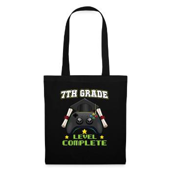 7th Grade Level Complete Middle School Graduation - Tote Bag - black - Front
