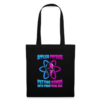 Physicien physicien - Sac en tissu - noir - Devant