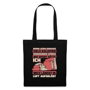 Bookworm Bookworm Book Reading - Tote Bag - black - Front