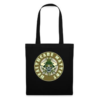 Healthcare Matters Cannabis Lover THC Mauvaise herbe médicale - Sac en tissu - noir - Devant