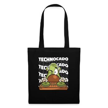 Techno - Sac en tissu - noir - Devant