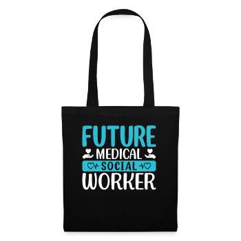 Emploi de futur travailleur social médical - Sac en tissu - noir - Devant