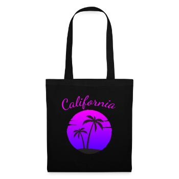 California Summer Palm Dream - Tote Bag - black - Front