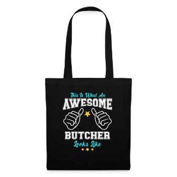 Voici à quoi ressemble un boucher génial - Sac en tissu - noir - Devant