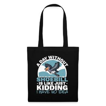 Une journée sans bec-de-chaussure Bird Lover Whalehead - Sac en tissu - noir - Devant
