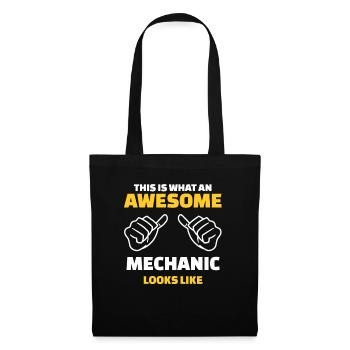 Voici à quoi ressemble un mécanicien génial - Sac en tissu - noir - Devant