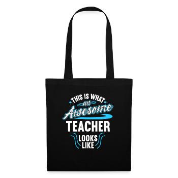 This Is What An Awesome Teacher Looks Like - Tote Bag - black - Front