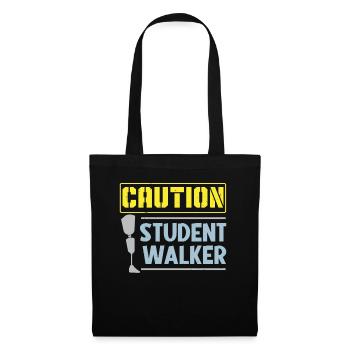 Mise en garde Étudiant Walker Amputé de Amputé Ch - Sac en tissu - noir - Devant