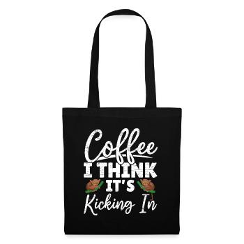 Coffee, I think it's starting to work Tarsierf - Tote Bag - black - Front
