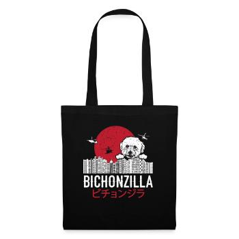 Bichonzilla Bichon Frise Dog Lover chiot - Sac en tissu - noir - Devant