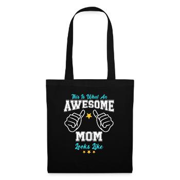 This Is What An Awesome Mom Looks Like - Tote Bag - black - Front