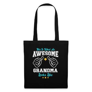 This Is What An Awesome Grandma Looks Like - Tote Bag - black - Front