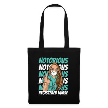 Infirmier - Sac en tissu - noir - Devant