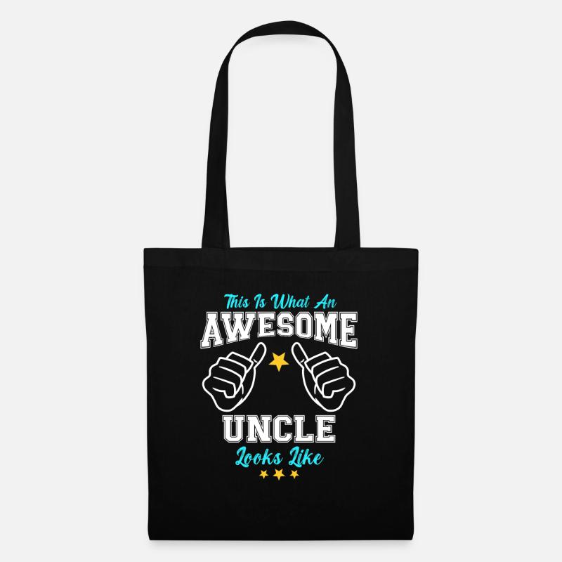 This Is What An Awesome Uncle Looks Like - Stoffbeutel - Schwarz