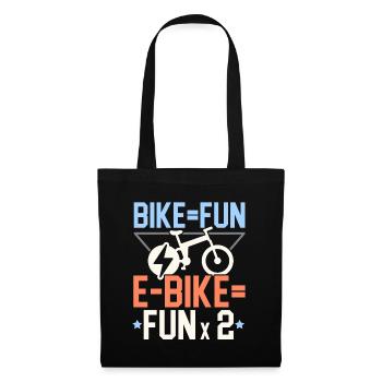 Electric Bike E-Bike Ride Bike Lovers Bicyclef - Tote Bag - black - Front