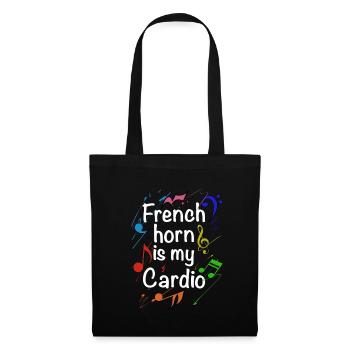 Funny French Horn Musical Instrument - Tote Bag - black - Front