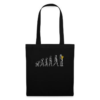 Funny French Horn Musical Instrument - Stoffbeutel - Schwarz - Vorne