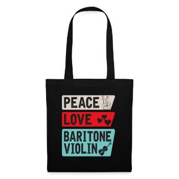 Baritone Violin Instrument Orchestra - Tote Bag - black - Front