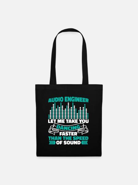 Tontechniker Sound Audio Engineer - Stoffbeutel - Schwarz