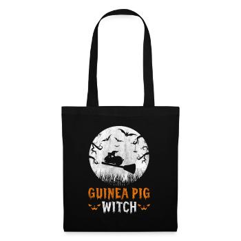 Halloween Guinea Pig Witch Spooky Bats - Stoffbeutel - Schwarz - Vorne