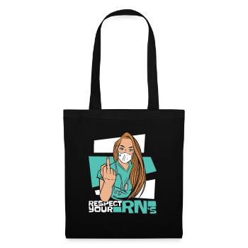 Infirmier - Sac en tissu - noir - Devant