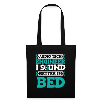 Tontechniker Sound Audio Engineer - Stoffbeutel - Schwarz - Vorne