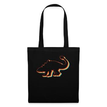Ankylosaurus Retro Dinosaurier Vintage Ankylosauru - Stoffbeutel - Schwarz - Vorne