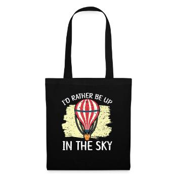 Je préfère être montgolfière douce dans le ciel - Sac en tissu - noir - Devant