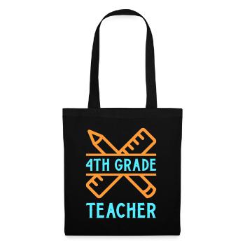 4th Grade Teacher Educator Job Education School - Tote Bag - black - Front