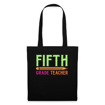 5th Grade Teacher Educator Job Education School - Tote Bag - black - Front